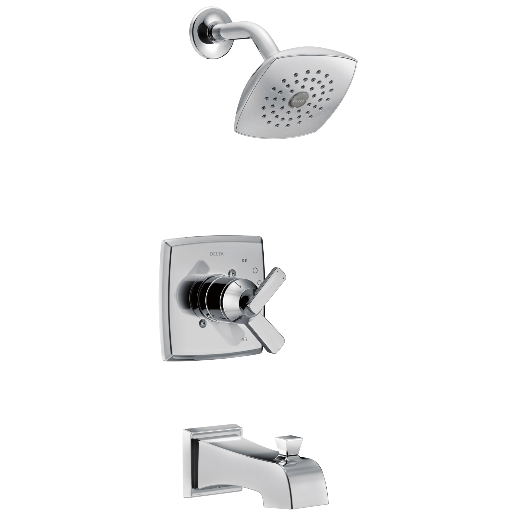Delta Faucet Chrome Two Handle Single Function Bathtub & Shower Faucet (Trim Only) 