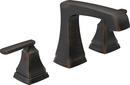 Delta Faucet Venetian Bronze Two Handle Widespread Bathroom Sink Faucet with Pop-Up Drain Assembly 