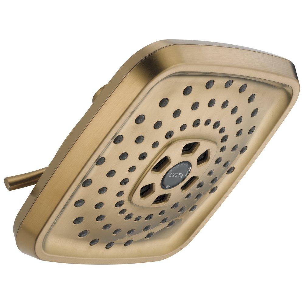 Delta Faucet Brilliance&reg; Champagne Bronze Multi Function H2Okinetic&reg;, Full Body and Pause Showerhead 