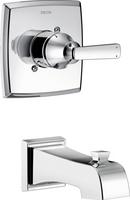Single Handle Wall Mount Tub Filler in Chrome