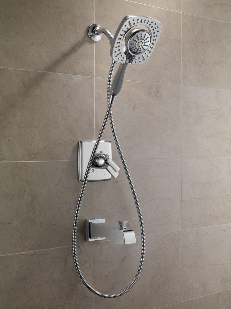 Delta Faucet Brilliance® Stainless Single Handle Multi Function Bathtub & Shower Faucet (Trim Only) 