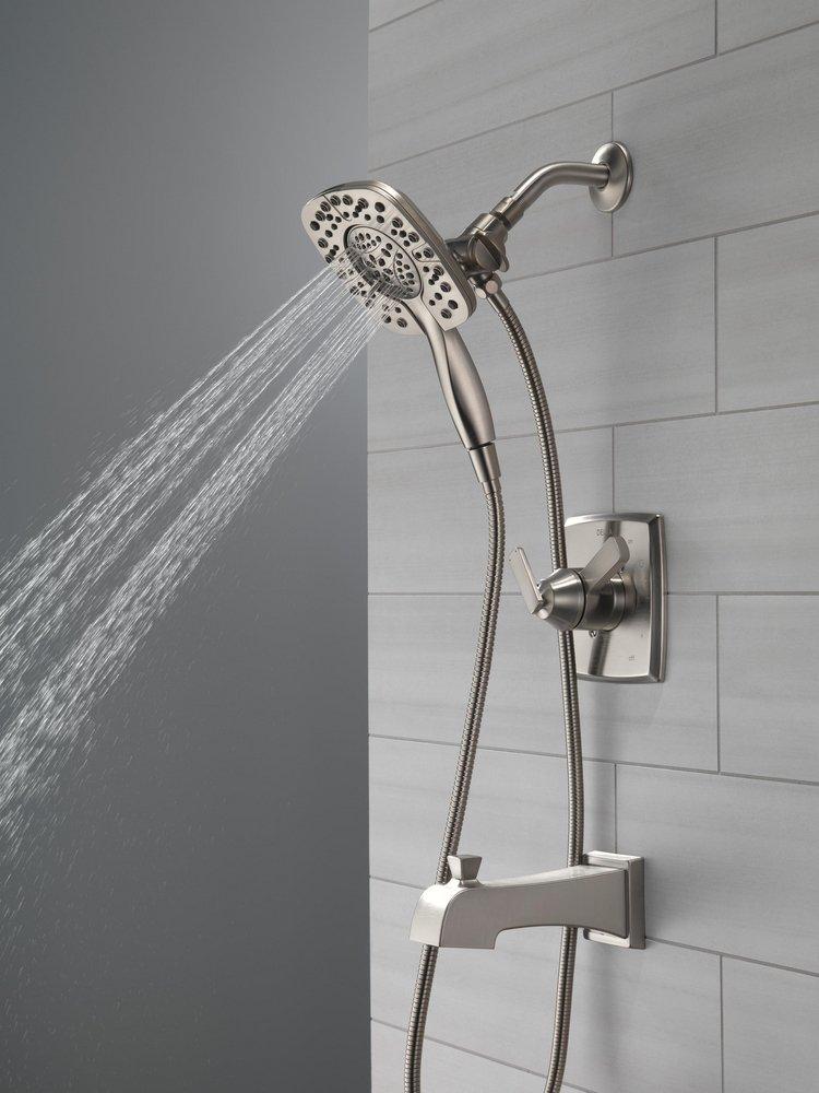 Delta Faucet Brilliance® Stainless Single Handle Multi Function Bathtub & Shower Faucet (Trim Only) 