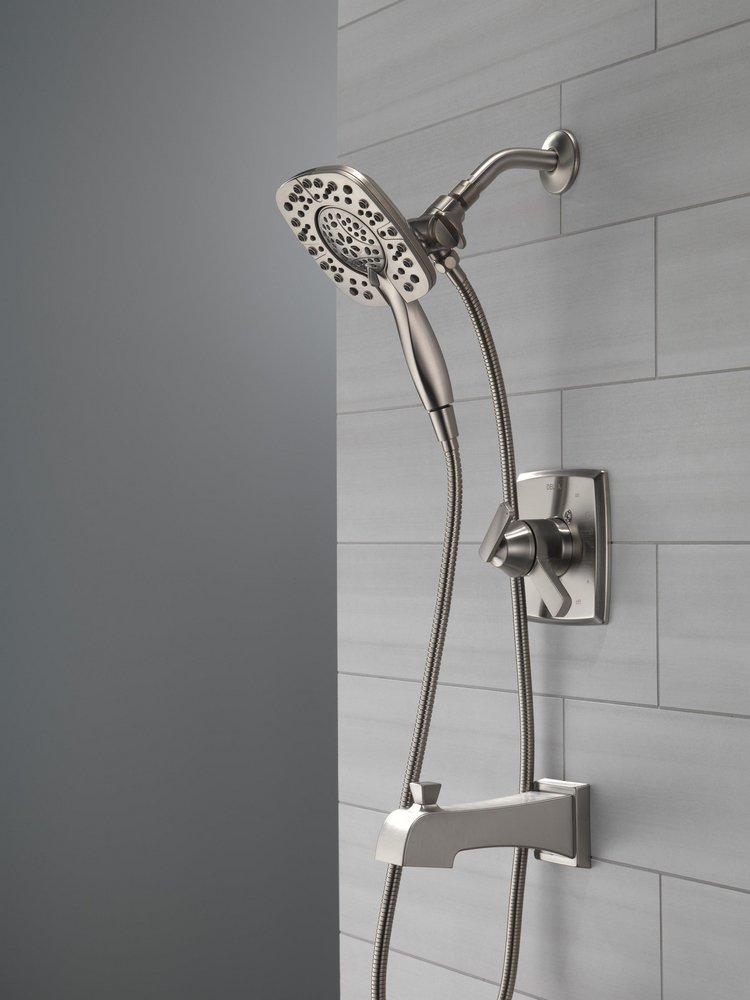 Delta Faucet Brilliance® Stainless Single Handle Multi Function Bathtub & Shower Faucet (Trim Only) 