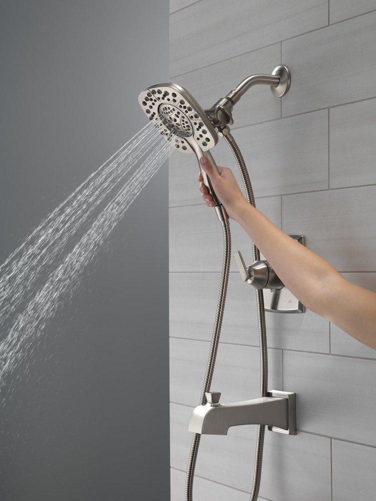 Delta Faucet Brilliance® Stainless Single Handle Multi Function Bathtub & Shower Faucet (Trim Only) 