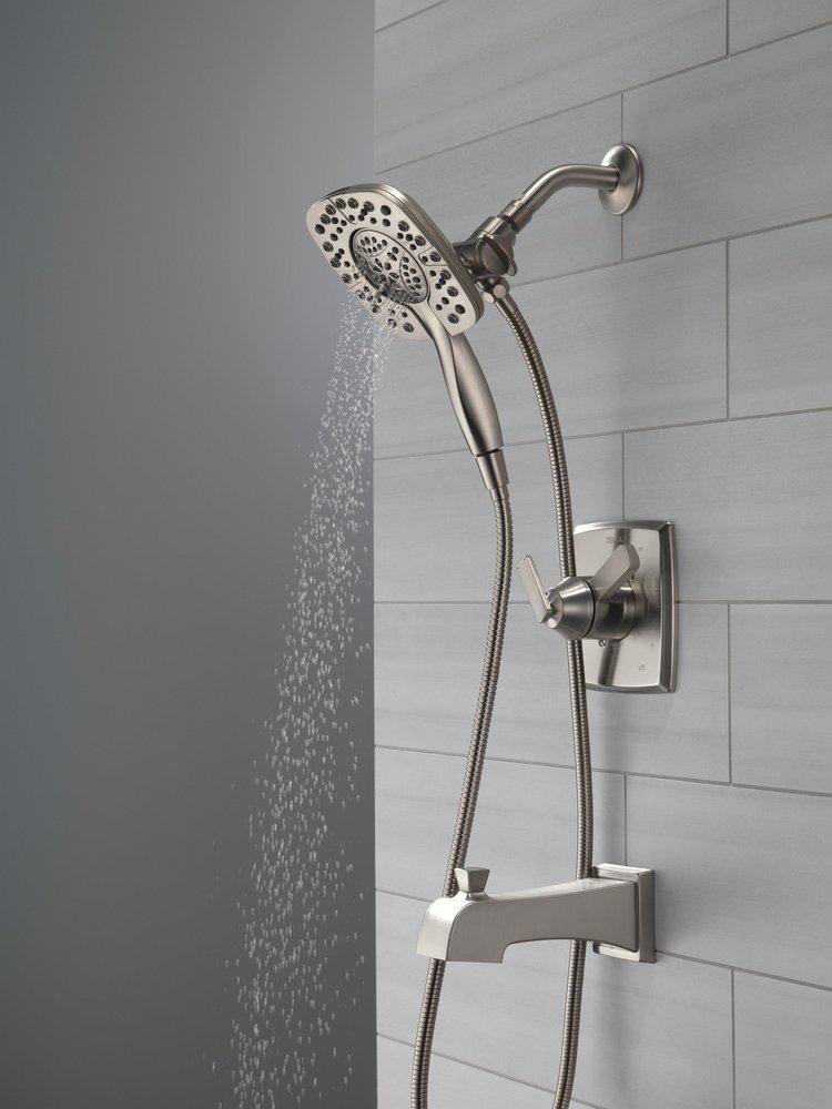 Delta Faucet Brilliance® Stainless Single Handle Multi Function Bathtub & Shower Faucet (Trim Only) 