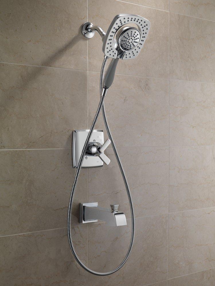 Delta Faucet Brilliance® Stainless Single Handle Multi Function Bathtub & Shower Faucet (Trim Only) 