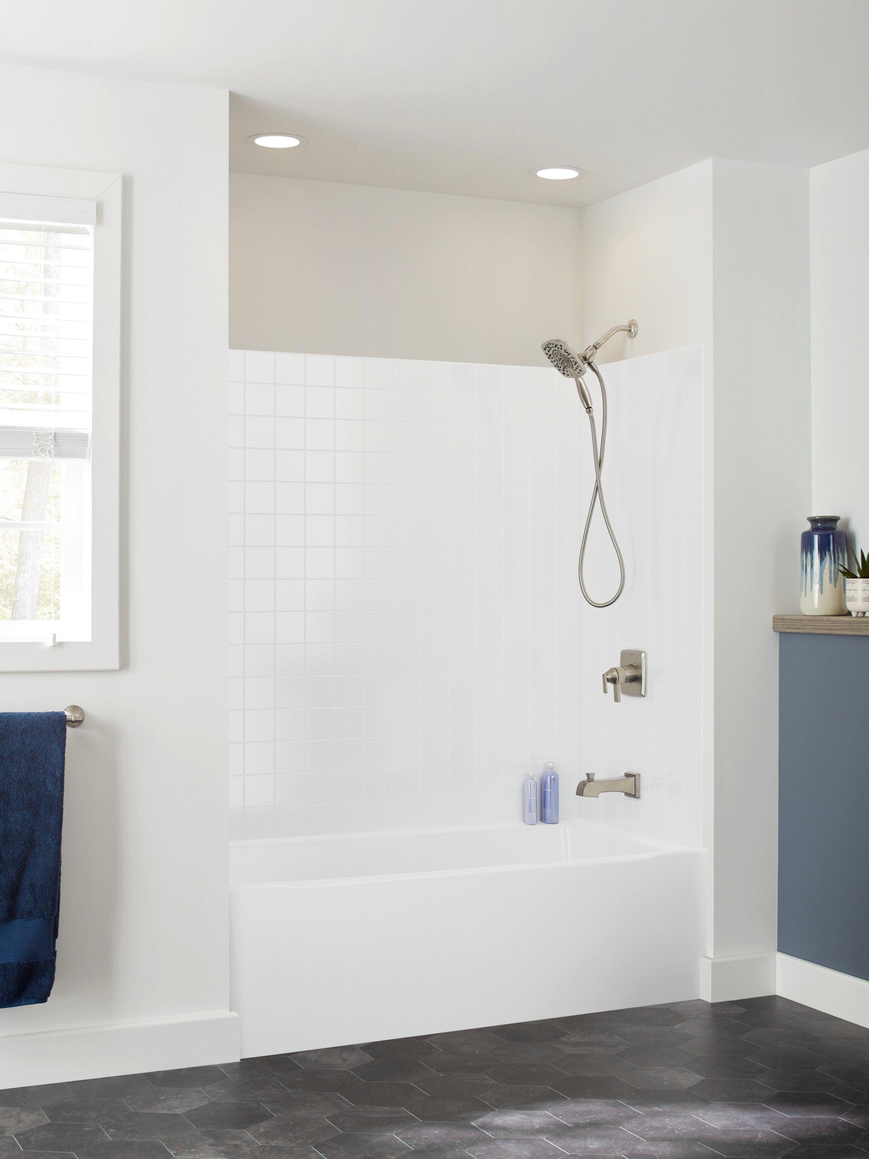 Delta Faucet Brilliance Stainless Two Handle Multi Function Bathtub & Shower Faucet (Trim Only) 
