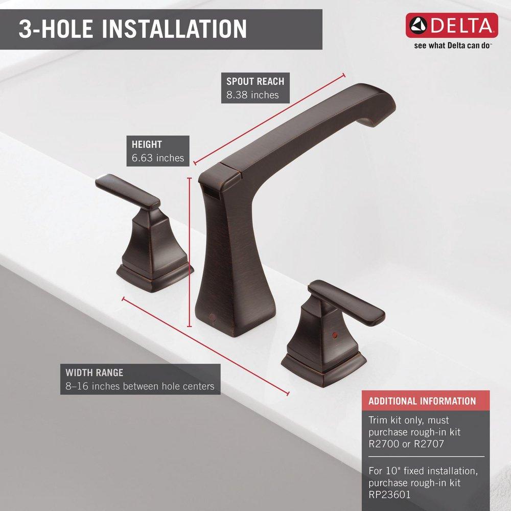 Delta Faucet Venetian Bronze Two Handle Roman Tub Faucet (Trim Only) 