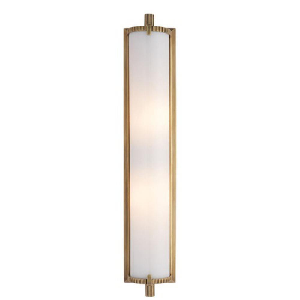 Visual Comfort & Co. Signature Hand-Rubbed Antique Brass 40W 2-Light Medium E-26 Vanity Fixture 