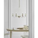 Visual Comfort & Co. Signature Antique Brass 30-1/4 x 32 in. 60W 6-Light Modern Chandelier 