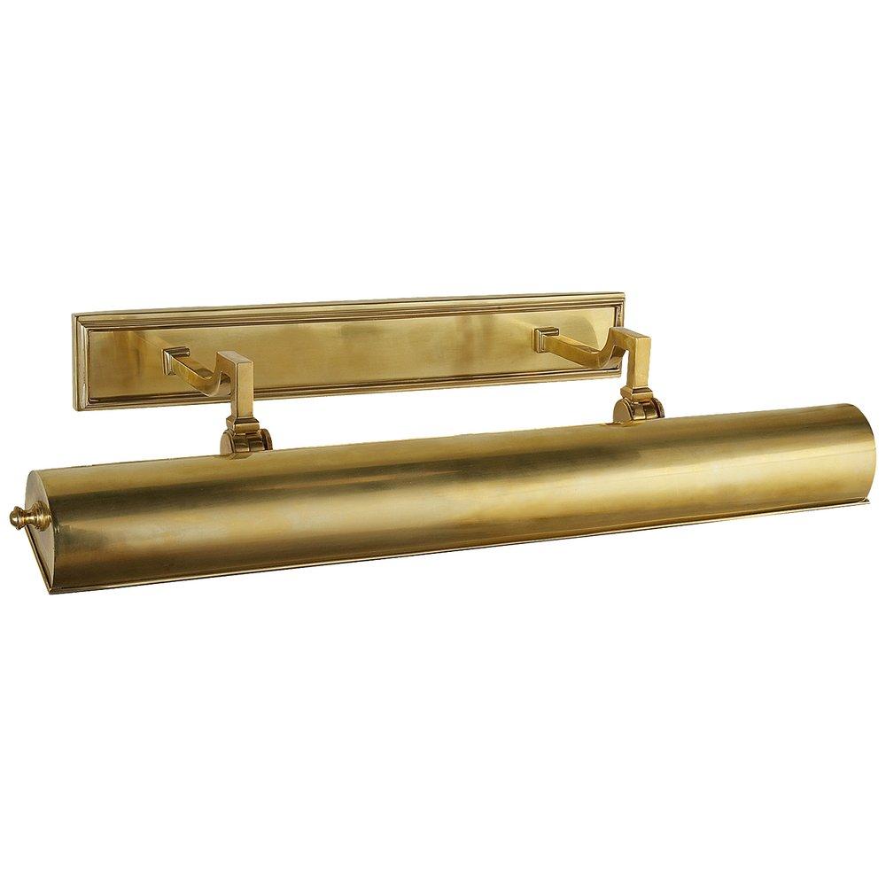 Visual Comfort & Co. Signature Natural Brass 25-1/2 in. 1-Light Medium E-26 Picture Light in Natural Brass 