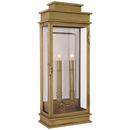 120W 2-Light 22-1/2 in. Outdoor Wall Sconce in Antique Burnished Brass