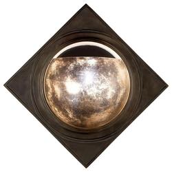 60W 1-Light 12.5in. Wall Sconce in Bronze with Antique Mirror