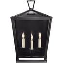 Visual Comfort & Co. Signature Bronze 60W 3-Light Candelabra E-12 Medium Outdoor Pendant 