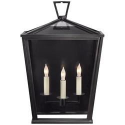 60W 3-Light Candelabra E-12 Medium Outdoor Pendant in Bronze