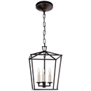 Visual Comfort & Co. Signature Aged Iron 60W 3-Light Candelabra E-12 Foyer Lighting 