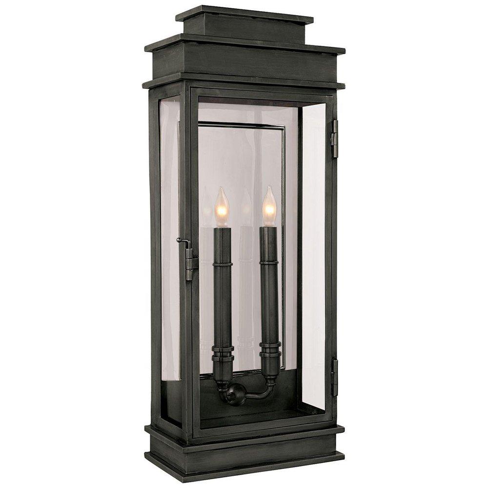 Visual Comfort & Co. Signature Bronze 60W 2-Light 22-1/2 in. Outdoor Wall Sconce 