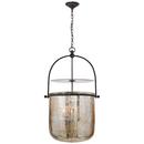 Visual Comfort & Co. Signature Aged Iron 60W 4-Light Candelabra E-12 Incandescent Outdoor Pendant 