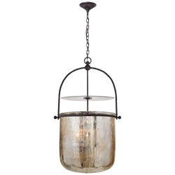 60W 4-Light Candelabra E-12 Incandescent Outdoor Pendant in Aged Iron