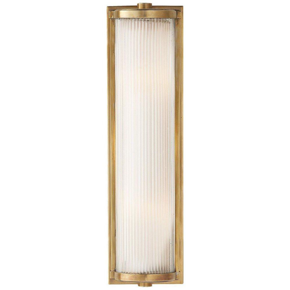 Visual Comfort & Co. Signature Hand-Rubbed Antique Brass 2-Light 60W 18 in. Wall Sconce 