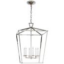 Visual Comfort & Co. Signature Polished Nickel 60W 6-Light Foyer Lantern 
