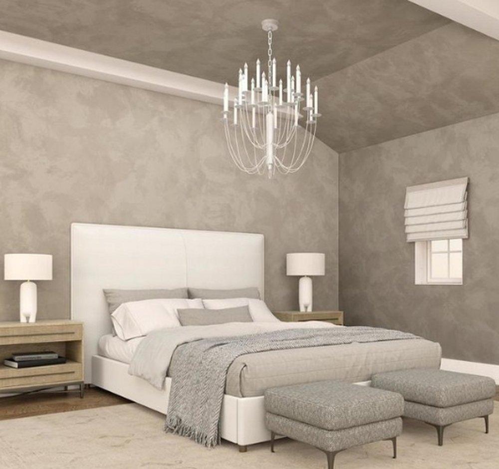 Visual Comfort & Co. Signature Aged Iron 31 x 28-3/4 in. 40W 3-Tier 24-Light Contemporary Chandelier 