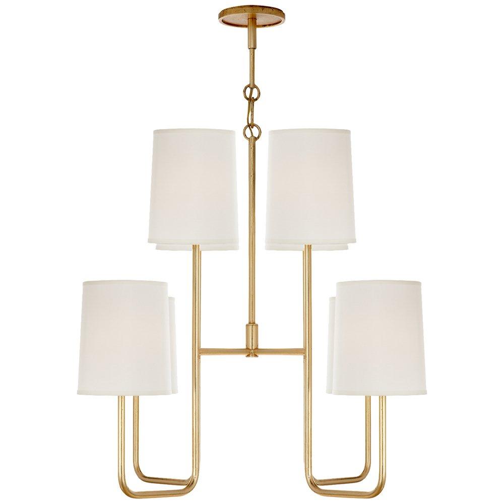 Visual Comfort & Co. Signature Gild 40W 8-Light Candelabra E-12 Incandescent Chandelier 