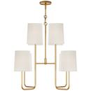 Visual Comfort & Co. Signature Gild 40W 8-Light Candelabra E-12 Incandescent Chandelier 