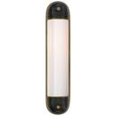 60W 2-Light Medium E-26 Vanity Fixture in Bronze with Antique Brass
