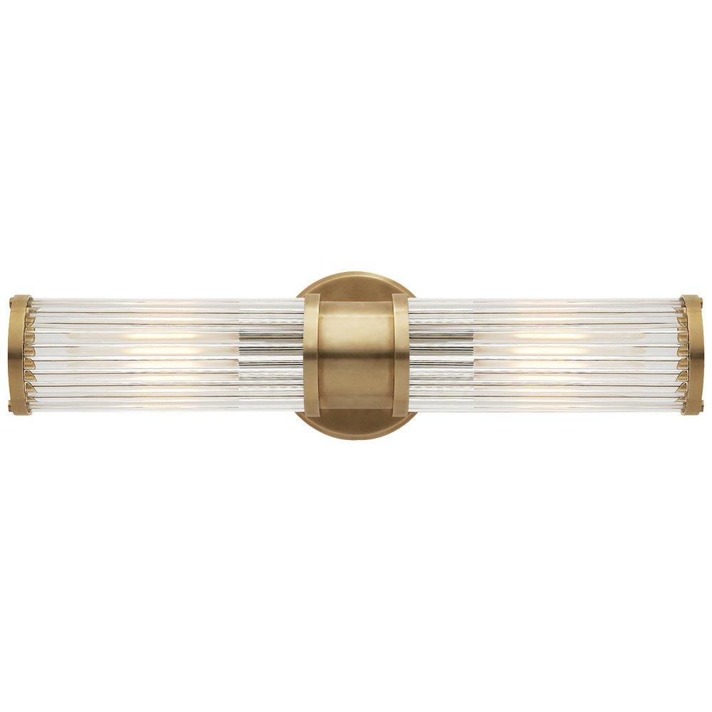 Visual Comfort & Co. Signature Natural Brass 2-Light 40W 17-1/2 in. Wall Sconce 