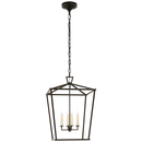 Visual Comfort & Co. Signature Aged Iron 60W 4-Light Candelabra E-12 Foyer Lighting 