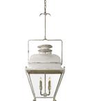 Visual Comfort & Co. Signature Old White 60W 4-Light Candelabra E-12 Base Foyer Pendant Ceiling Light 