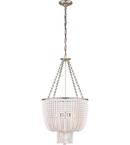 Visual Comfort & Co. Signature Burnished Silver Leaf 60W 4-Light Candelabra E-12 Chandelier 