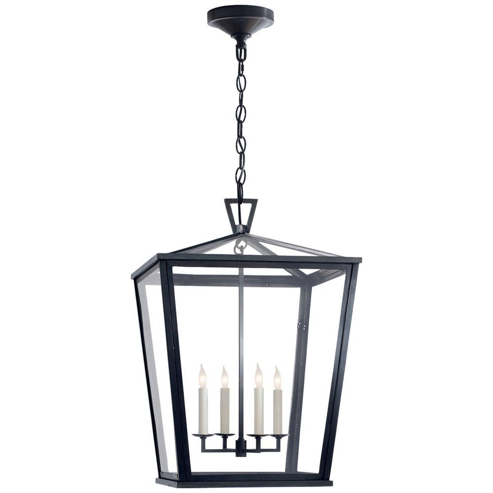 Visual Comfort & Co. Signature Bronze 60W 4-Light Outdoor Hanging Lantern 