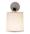 1-Light Decorative Wall Light in Polished Nickel