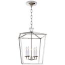Visual Comfort & Co. Signature Polished Nickel 60W 4-Light Foyer Lantern 
