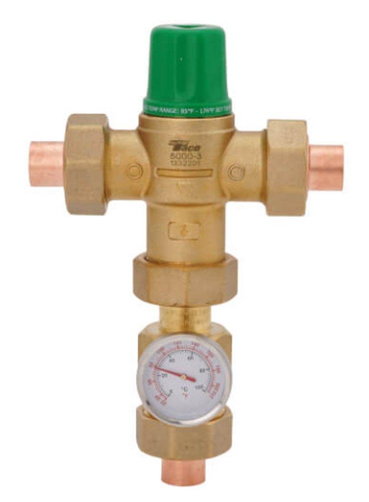 Taco Union Sweat Mixing Valve Connection with Gauge 