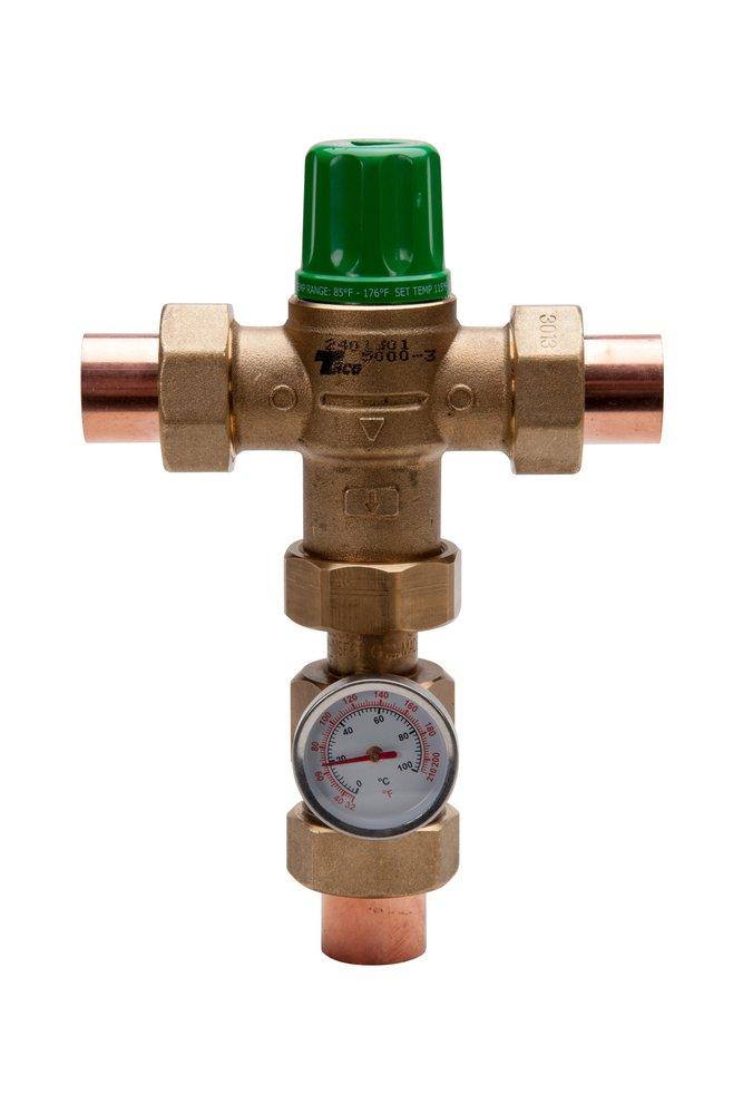 Taco Union Sweat Mixing Valve Connection with Gauge 
