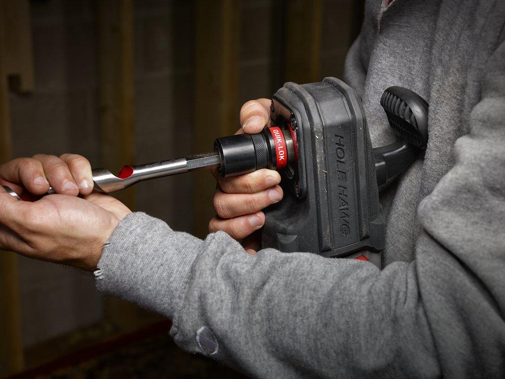 Milwaukee&reg; Black Right Angle Drill with Quik Lok Kit 