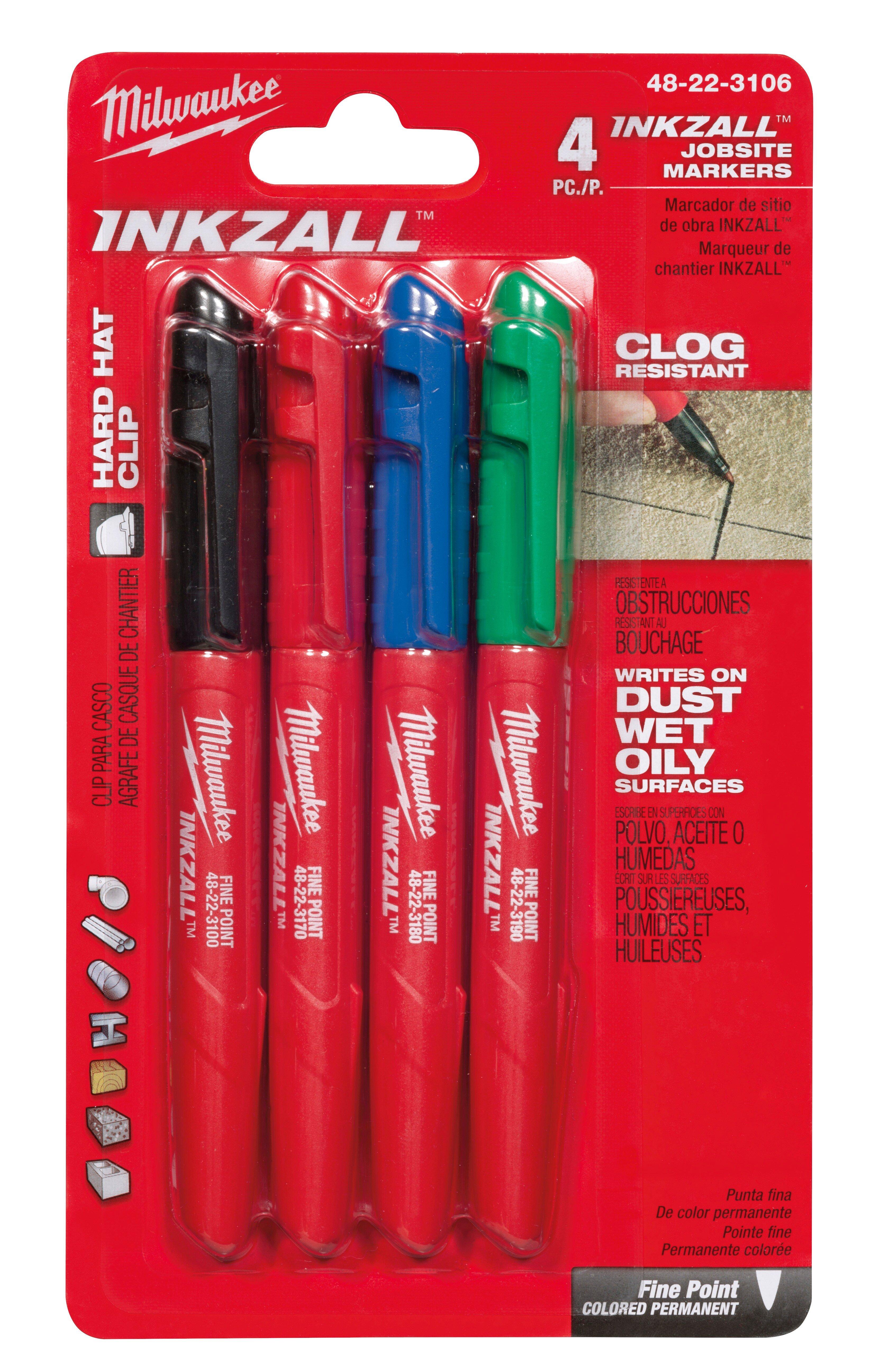 Milwaukee&reg; Red Fine Point Colored Marker 