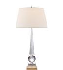 100W 1-Light Medium E-26 Table Lamp in Crystal