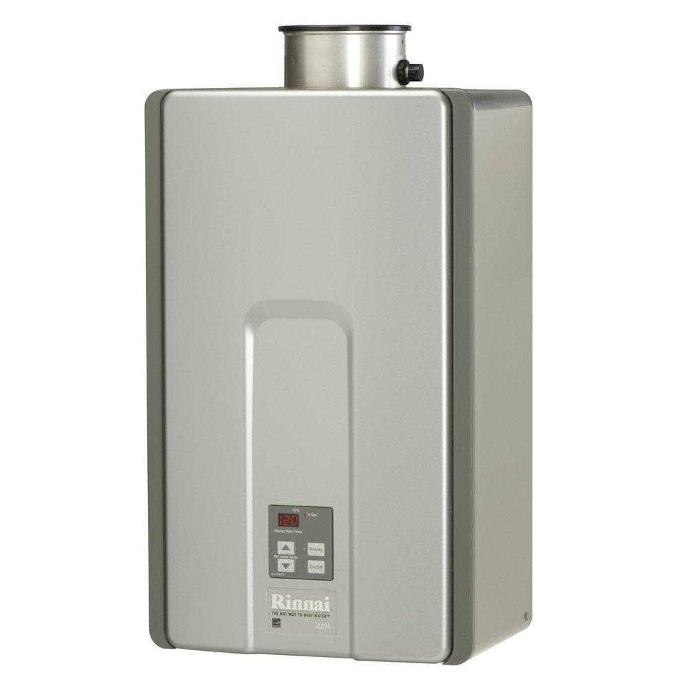 Rinnai 192 MBH Indoor Non-Condensing 97W Tankless Water Heater 