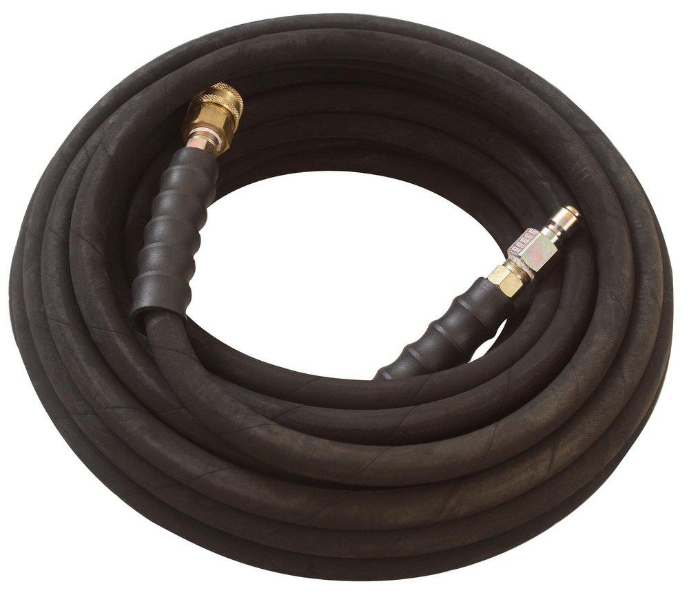 Mi-T-M Black 25ft pressure washer hose - Rated to 3200 psi 