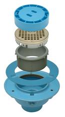 Zurn Plastic Round Rough-In Floor Drain with Outlet 