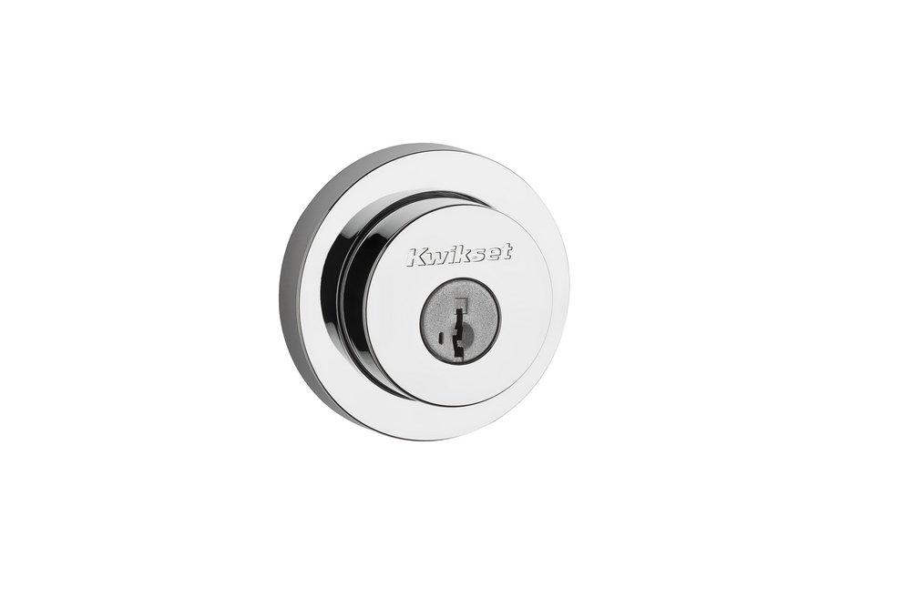 Kwikset Polished Chrome Single Cylinder Deadbolt Lock with Smartkey Security 