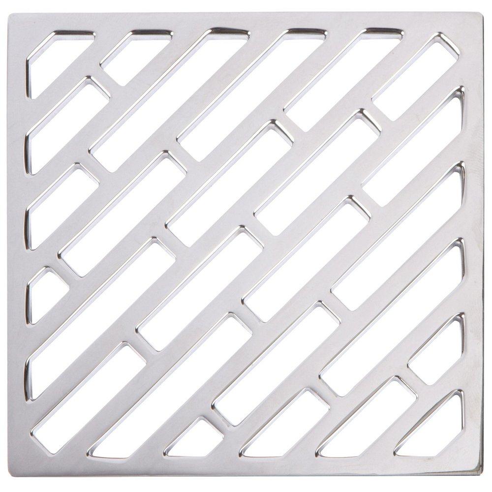 Newport Brass Polished Chrome 5-7/8 in. Square Shower Drain 