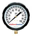 3-1/2 x 1/4 in. MNPT 100 psi Acrylic, Brass, Copper Alloy, Glycerin and Plastic Pressure Gauge