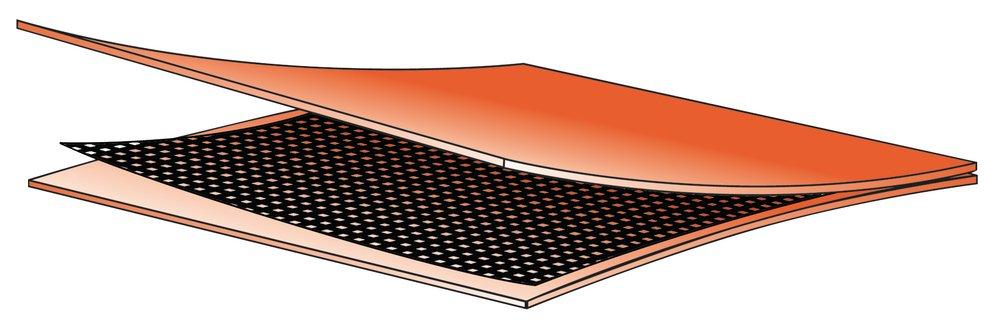 Orange 36X36X3/8 ULTRA DRN SEAL 