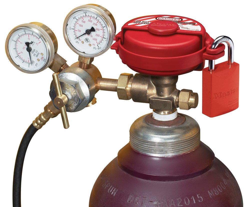 Red GAS CYL Valve Lockout For Up To 3 Valve 