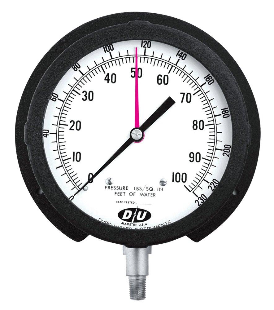 Thuemling Industrial Products White 370 ft. (Water Height) Altitude Pressure Gauge 